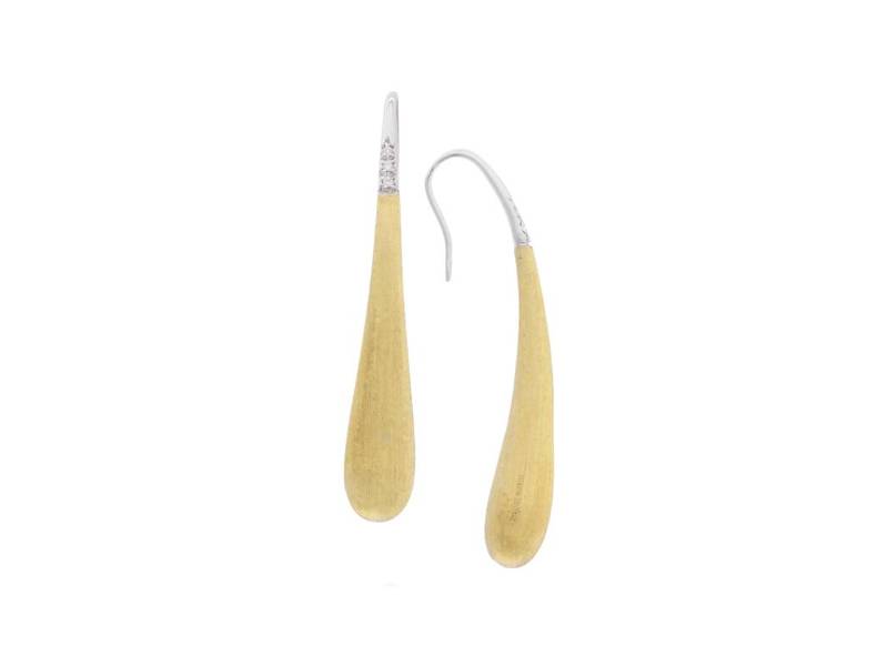 ORECCHINI A GOCCIA IN ORO GIALLO E BIANCO CON DIAMANTI LUCIA MARCO BICEGO OB1677-B